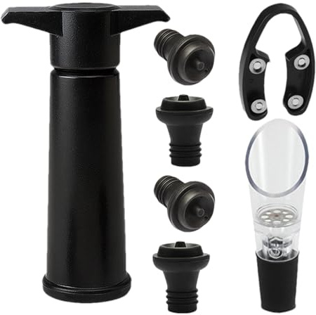 Weinkorken, Stopfenöffner, Belüfterausgießer-Set, wiederverwendbarer Weinflaschenhalter – für Küche, Hochzeit, Bar, Zuhause, Champagner, Bier
