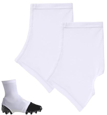 Genérico Cleat Spats Wraps - 1 par fodral för barn och män, vattentäta varianter i svart och svart | Skyddsomslag för, baseboll, softball, gräshockey, Jueg, Vitt, Consulte la descripción