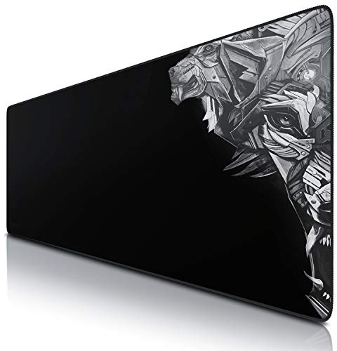 TITANWOLF - Übergröße Mauspad Gaming Titanwolf 1200x400mm - XXXL Mousepad groß mit Motiv - Tischunterlage Large Size - verbessert Präzision und Geschwindigkeit - XXL für Logitech Maus und Tastatur