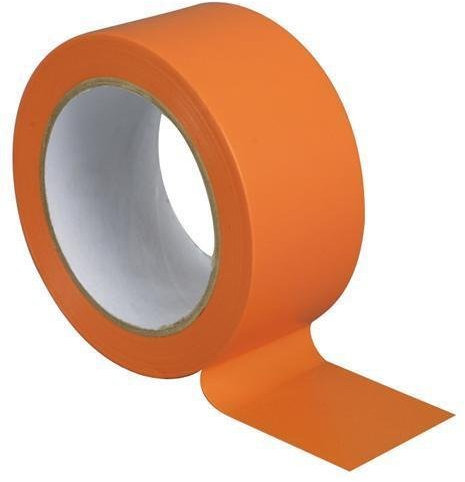 GRAVASAC Carton de 36 Rouleaux Ruban Adhésif PVC Orange 50 mm x 33 m – Adhésif Bâtiment Haute Visibilité, Résistant & Déchirable à la Main – Spécial Chantier & Professionnels