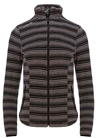 Izas - Forro Polar para Mujer - Chaqueta Polar con Cuello Alto y Cremallera - Forro Polar de Invierno Ligero y de Secado Rápido - Ideal para Actividades al Aire Libre - Padru Negro y Fucsia - XL
