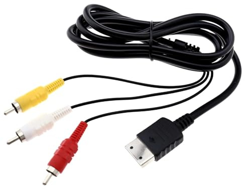 Link-e : Cable de Remplacement AV RCA Audio Video Compatible avec la Console SEGA Dreamcast