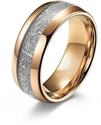 Stfery Freundschaftsringe Beste Freundinnen, Wolframringe Damen 67 8Mm 8Mm Ringe Zubehör für Frauen Männer Paare