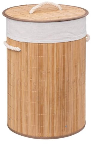 5five - Panier à Linge Rond Bambou 48l