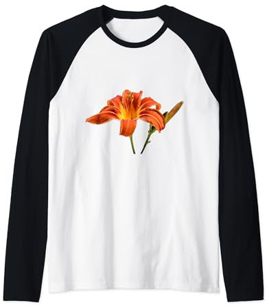 Photo fleur de lys orange Manche Raglan