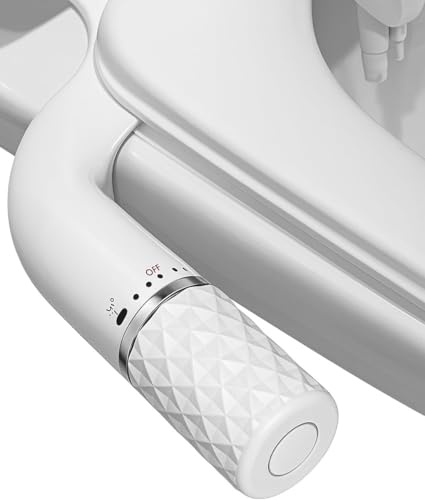 BbfStyle - Marque Française - Kit Bidet WC Japonais pour l'hygiène intime - Double Jet - Compatible WC Aux Normes Françaises - Pour une arrivée d'eau à Gauche ou à Droite - en ABS - Taharat