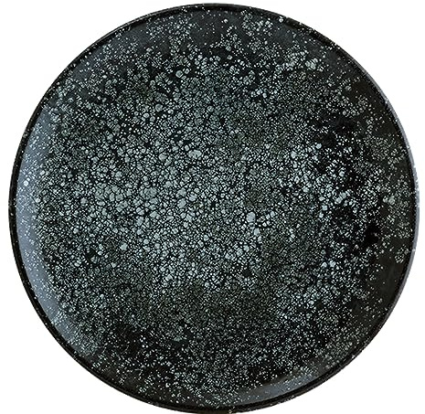 Bonna Cosmos Black Gourmet COSBLGRM27DZ Lot de 6 assiettes plates en porcelaine Noir 27 cm
