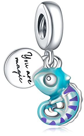 Amuefer Charms en Argent 925 Pour Bracelets et de Femmes, Perles animales Chats, Chiens, Empreintes de pattes, oiseaux, éléphants, pendentifs en perles, cadeaux d'anniversaire pour Famille et amis