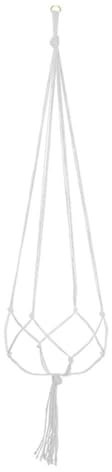Generic Suspension pour plantes en macramé, 1/4 pièces pour intérieur et extérieur, panier de fleurs à suspendre, corde de jute tissée faite à la main, support de pot de fleurs bohème pour intérieur