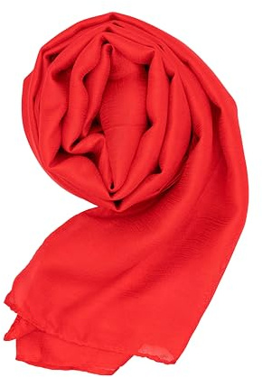 MAPIMANIA - Estolas para bodas mujer, chal rojo para vestidos de fiesta elegantes, pashmina ligera de verano 180x80, capa para invitada, bufanda en satén