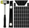 53Pcs Laminate Floor Kit with 50pcs Laminate Floor Spacers, Double Sided Rubber Mallet, Pull Bar, Tapping Block for Woodworking Laminate Flooring Installation