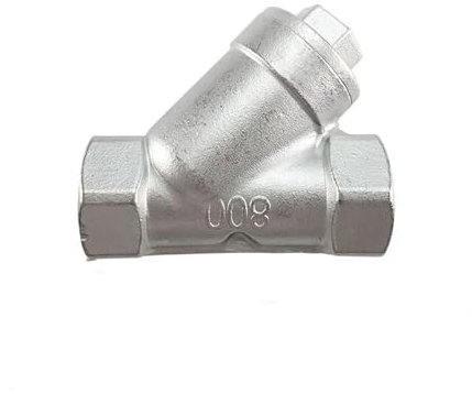 REIUAFWYGV 1/4 3/8 1/2 3/4 1 1-1/4 1-1/2 2 Female Inline Y Mesh Strainer Threads Filter SS304 Stainless Steel Filter Valve(DN8)