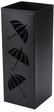 Owaefuqoir Portaombrelli Portaombrelli Quadrato in Metallo Design per Esterni Portaombrelli per Ingresso Casa Ufficio Hotel in Stile Moderno con Portaombrelli Rimovibile con Scultura Antiruggine