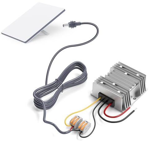 XLTTYWL® Adaptador Convertidor 12V a 48V para Starlink Mini/Mini X (144W) | Para Mini/Mini X, 12V a 48V (144W), Cable Impermeable 2m, Carcasa de Aluminio, Ideal Camper, Barco y Todoterreno