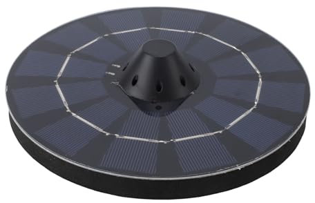 Bomba de Fuente Solar de 2,5W con Sensor de Nivel de Agua. Bomba de Agua Flotante con Energía Solar, Material ABS, Amplia Aplicación para Exteriores, Jardín, Pecera, Acuario,