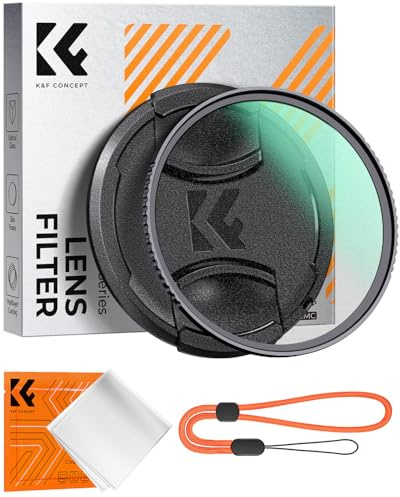 K&F CONCEPT Filter 52mm Black Promist 1/4 für Portraitfotografie | mit Objektivdeckel,Cineastischer Look und Dreamy,Optisches Glas, Nano-Beschichtung,Nano-Klear, FE302