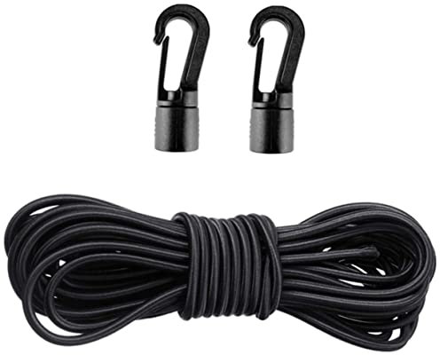 SHINEOFI Shock Cord Anchor for Tent Pole and Kayak Yacht Tie Rope Elastic Hook Kit Bungee Cord and Hooks for Outdoor Camping Kayak for Camping Gear
