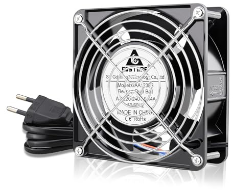 GDSTIME Ventilateur 120mm 220V Ventilateur 120x120x38 à roulement à billes | ventilateur pc 120mm 220v ventilateur 120x120x38 230v fan AC Refroidissement