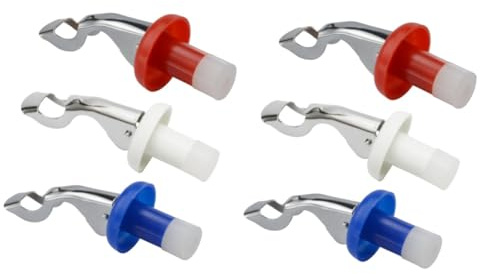 COLLBATH 2 Sätze Kork Rot Flaschenverschluss Drücken Weinstopper Nachweisen Versiegelt Getränkeflaschenstopper Getränkeflaschenversiegelung Expandierende Getränkeverschlüsse 3 Stück * 2