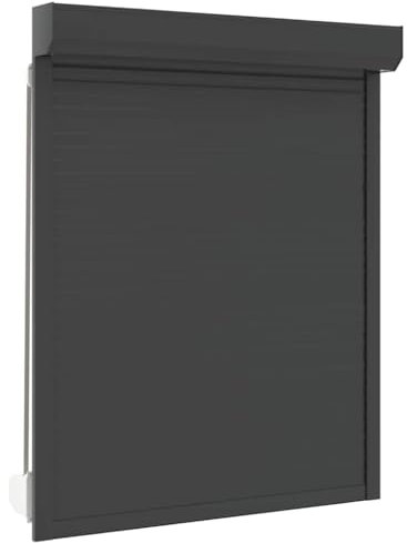 Kangmusi 144984 Volet roulant en aluminium Anthracite 120 x 150 cm