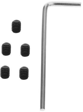 Saitenhalter für E Gitarren mit 6 Metall Schrauben für Spieler | Präzises Sechskantgewinde, Stabile Spannungskontrolle, Schnelle Wechsel, Schwarz, für Stimmwirbel und Saitenreiter