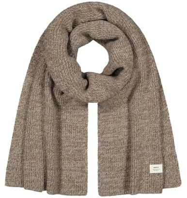 Barts Damen Strickschal gestrickter Winterschal einfarbig Owlet 3604 Brown 09
