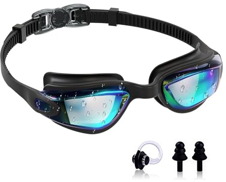LuminaVerde Gafas de natación para niños, Gafas de Buceo para niños de 3 a 12 años, Gafas de natación para niños visión Clara y protección contra Fugas para Nadar