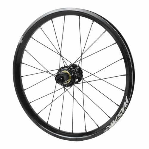 Fällbar Cykel Bakhjul 20 Tums Skivbroms 135×10 Mm QR 24håls Aluminiumlegering Dubbla Väggfälgar Kompatibel Med 8 9 10 11 12 Hastighetskassett, HG(Black)