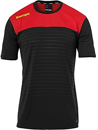 Kempa barn känsla 2.0 trikå schwarz/Rot/Gelb 128