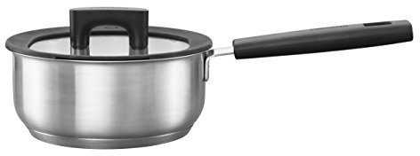 Fiskars Pentola con coperchio, Ø 18 cm, Capacità: 1,8 litri, Adatta a tutti i piani cottura, Acciaio inox/Plastica, Hard Face, 1052239