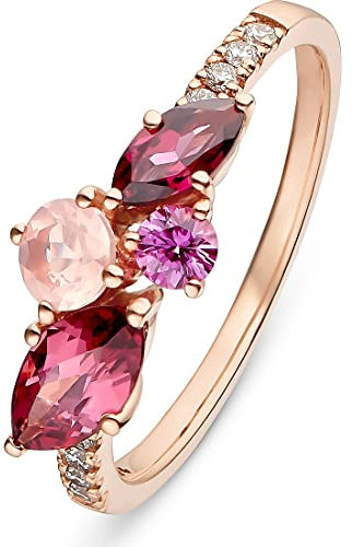 CHRIST Damen-Damenring 1 Farbstein 52, Roségold 32013369