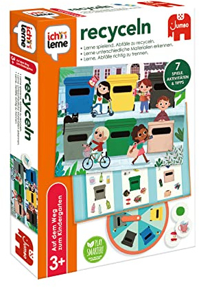 Jumbo Spiele ich lerne recyceln – Lernspiel ab 3 Jahren für den Umgang mit Recycling - Kinderspiel für Vorschule Kindergarten