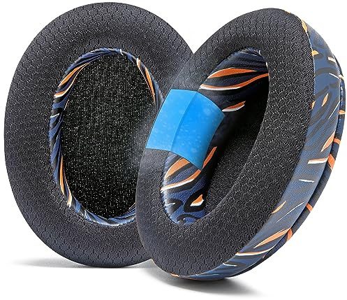 WC Freeze Arctis Nova – Kühlgel-Ohrpolster für Arctis Nova Pro Wired, 7, 5 | Von Wicked Cushions | Auch für Nova 4, 3, 1 (nicht für Nova Pro Wireless). Stoff, Kühlgel | Navy Tiger