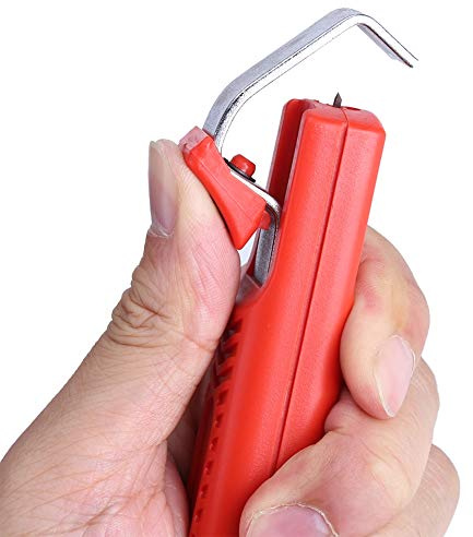 Tbest Cable Stripper, E-wire stripper, kabelkniv, rund kabel stripper verktyg, Jokari 10270 Secura kabel stripper kniv 8 28 mm mini kniv tråd stripper tråd stripper tång presstång för