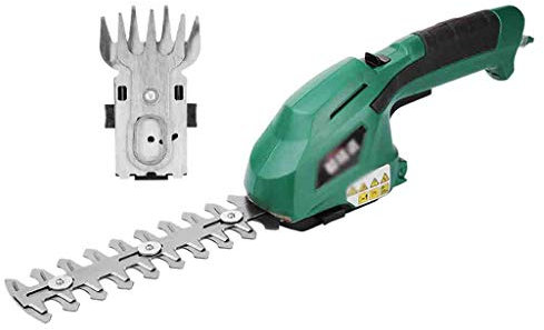Cortasetos inalámbrico Recortadora de setos Recargable Cortacésped pequeño para el hogar Cortacésped eléctrico multifunción (10.8v de Mano + Cuchillo Doble) (De Mano + Cuchillo Doble)