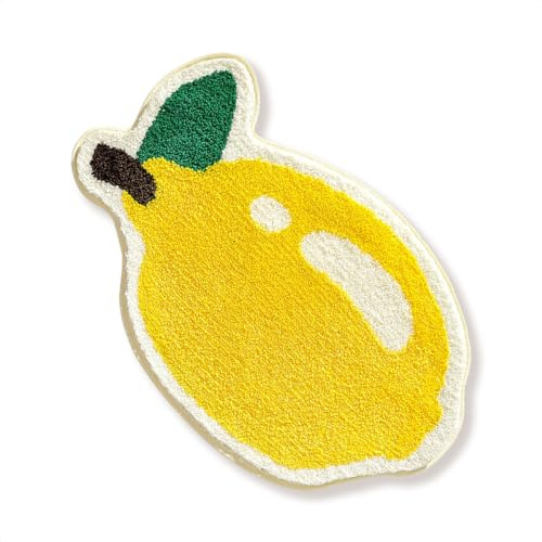 Cute Lemon Badematte, extra weich, saugfähig, rutschfest, bequem, Badezimmerteppich, Teppich für Badewanne, Dusche, Badezimmer, maschinenwaschbar, 50,8 x 78,7 cm, Zitrone