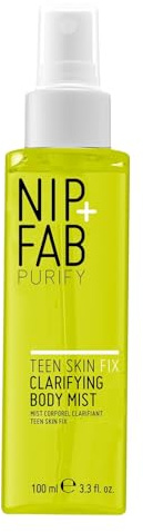 Nip+Fab Teen Skin Fix Clarifying Body Mist with Salicylic Acid & Witch Hazel, Blemish-fighting for Back, Shoulders and Chest, 100 ml