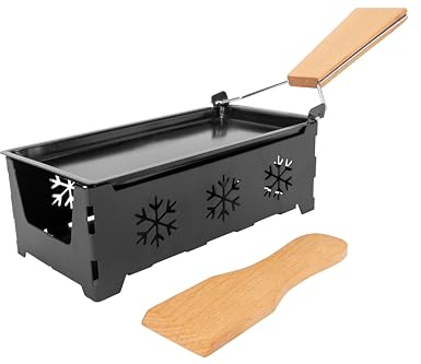 Cosy & Trendy 5659005 Vela raclette Grill, Stainless Steel, Negro