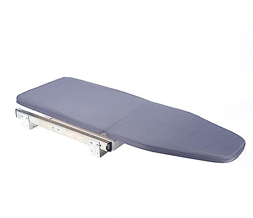 TAPMING Tabla de planchar plegable para colgar en la pared, ahorra espacio, mesa plegable giratoria 180°, 81 x 31 x 15 cm