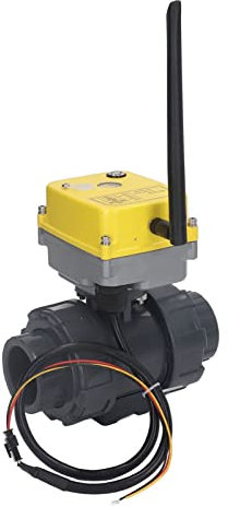 Elektrischer Kugelhahn, Ventil, 110-230 V APP WIFI Fernbedienung WIFI Smart PVC IP67 Ventile Echtzeitüberwachung für Küche DN40 Wasser 15 W 50 N.M (DN50)