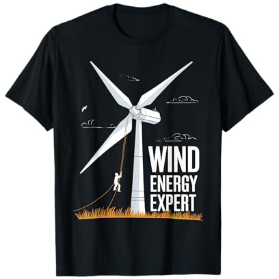 Wind Energy Expert Windmill Engineer Tech Fan Wind Turbine T-Shirt