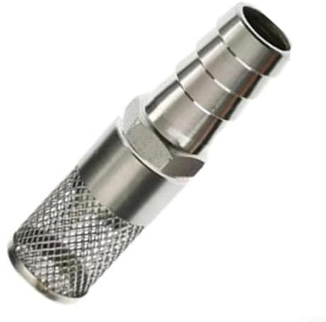 Stainless Steel 304 Hose Filter, 20Mm-24mm Water Level Controller Pipeline Filter, Car Wash Water Pipe End Filter Hose Filter Head