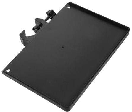 HAMPPLIES Mikrofonständer Schreibtisch Ablage aus Kunststoff Platzsparend und Tragbar für Kleine Bereiche und Konzerte Schwarzes Minimalistisches Design