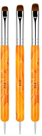 Eastocos 2 In1 Dual-End-Nagelkunst-Pinsel-Punkts Tift Profession elles Maniküre-Werkzeug für Gel Acryl-Nagel-Kunst-Malerei-Punktierung-Werkzeuge-Verlängerung-Gel-Bürste