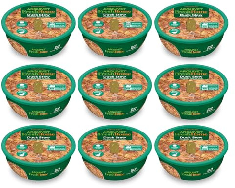 ARQUIVET Pack 9 Unidades - FreshHome - Estofado de Pato para Perro - 280g - Alimento húmedo Completo para Perros