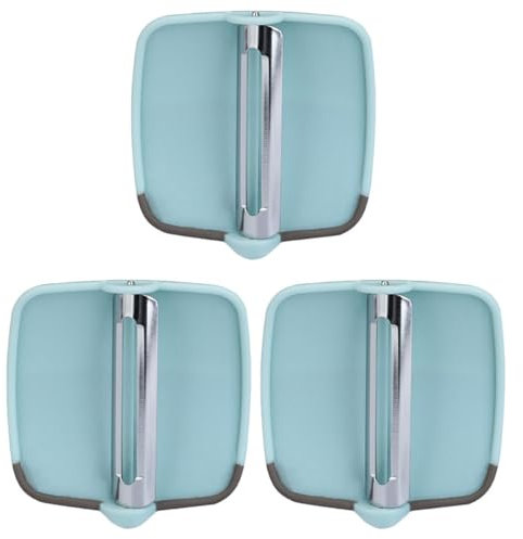 SOLUSTRE Pelador De Patatas y Pepinos De Acero Inoxidable Ergonómico, Compacto y Multifuncional Para Cocina, Dispositivo Para Pelar Frutas y Verduras, Set De 3 Unidades