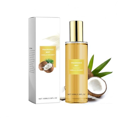 Parfüm Kokosnuss Duftnebel, Erfrischendes Parfümspray, Vanille Coconut Passion Bodyspray, Kokos Parfum, Coconut Passion Fragrance Mist, Langanhaltender Duft, Elegant und Selbstbewusst (100ml, 1)
