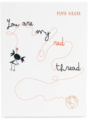 PEPITA VIAJERA, Set di braccialetti Red Thread con leggenda illustrata in inglese, regalo con messaggio per coppie, amicizia, persone speciali, scatola per ricordi