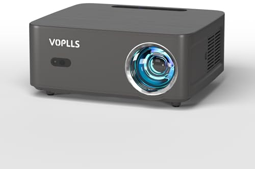 Smart Beamer 1100ANSI Mini Projektor mit Autofokus ＆ Trapezkorrektur, VOPLLS Full HD 1080P WiFi6 Bluetooth Beamer 4K Heimkino/Outdoor Klein Projector für Handy