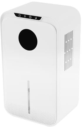 Deshumidificador eléctrico 2,5L 350ml/24H 7 colores luz 8/12/24H temporizador módulo de sueño inferior a 30dB 15 25m² baño dormitorio sótano autocaravana tecnología Auto Stop indicador de nivel de